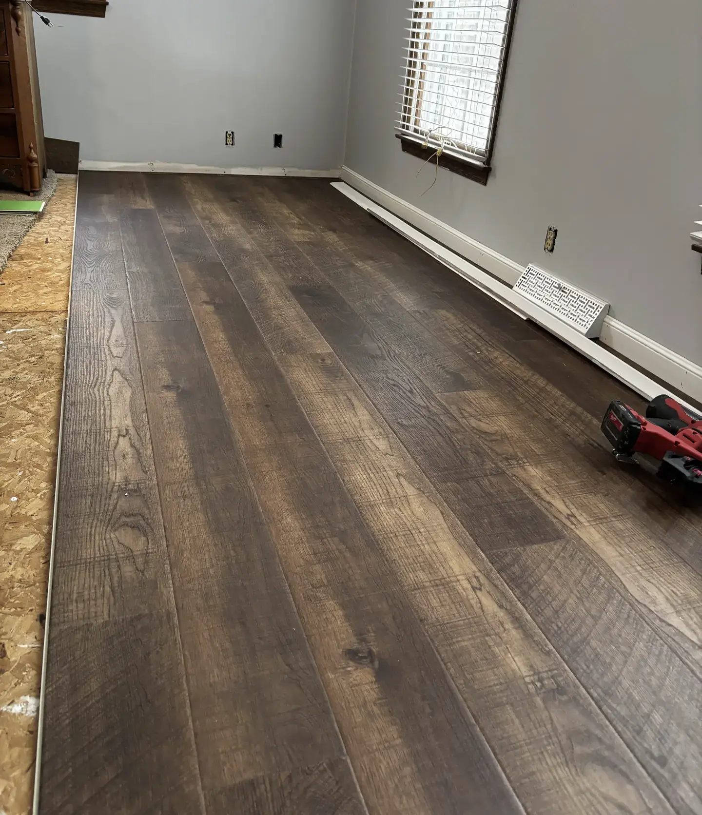 Wood flooring installation